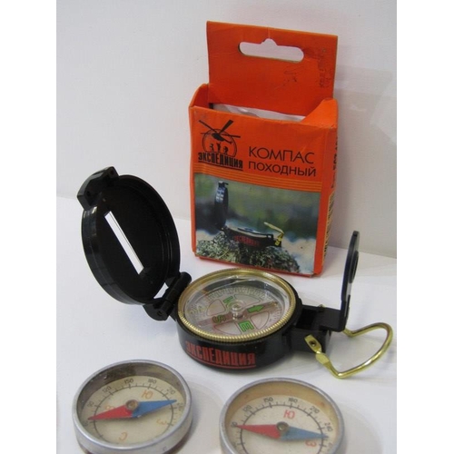 53 - POCKET COMPASSES, collection of 4 pocket compasses