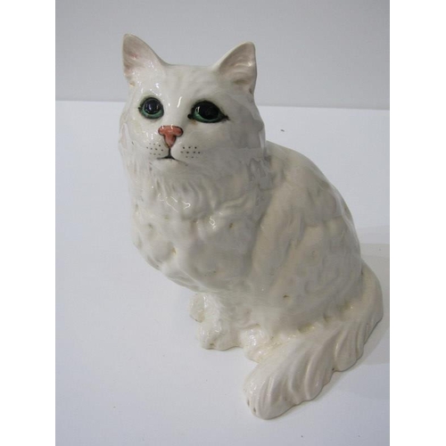 8 - BESWICK CAT, seated white cat, model no 1867, 20cm height