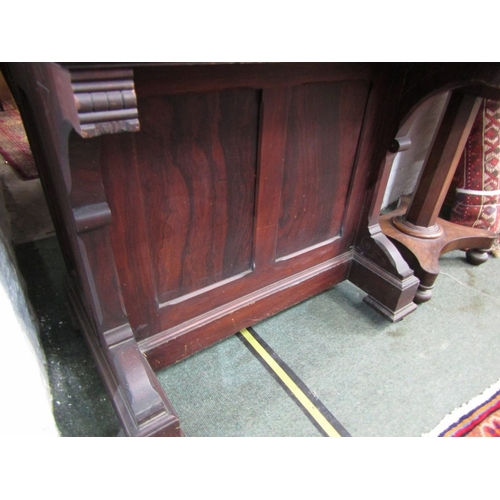 756 - EDWARDIAN CARVED WALNUT DAVENPORT