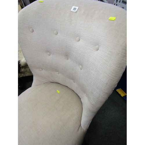 772 - VINTAGE BUTTON BACK easy chair