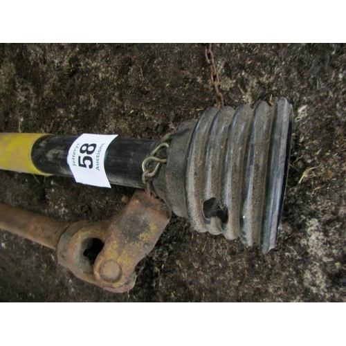 58 - PTO shaft and cover