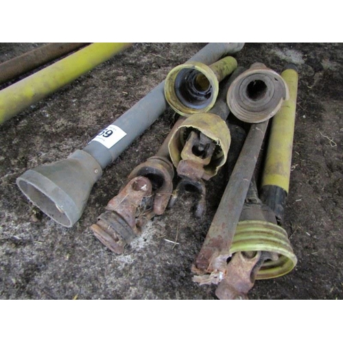 59 - 2 x PTO shafts and various covers