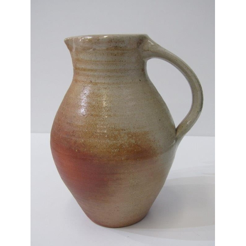 13 - STUDIO POTTERY, salt glazed jug by Nic Collins from Powdermills Pottery, Devon, with potter's mark, ... 