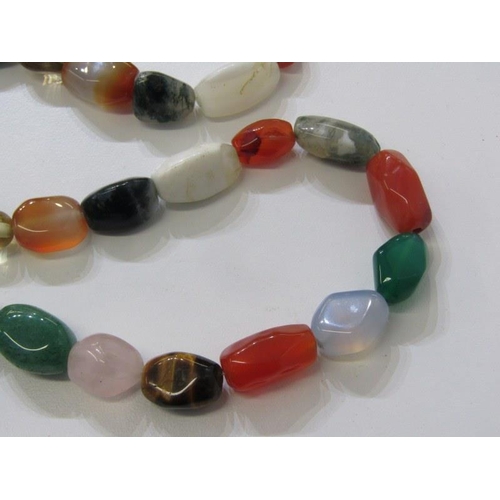 220A - SEMI-PRECIOUS 22'' STONE SET NECKLACE