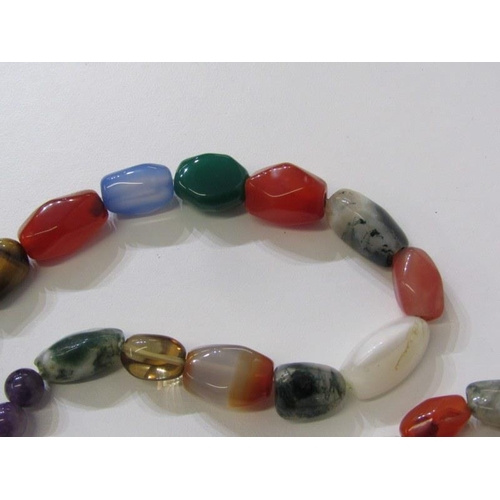 220A - SEMI-PRECIOUS 22'' STONE SET NECKLACE