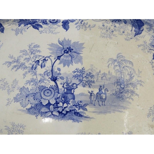 309 - 19th CENTURY BLUE TRANSFER WARE, Staffordshire 