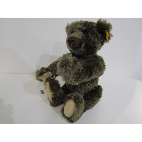 500 - STEIFF BEAR, 1920 replica teddy bear with growler, no 00836, (mohair) 34cm height, with box and COA