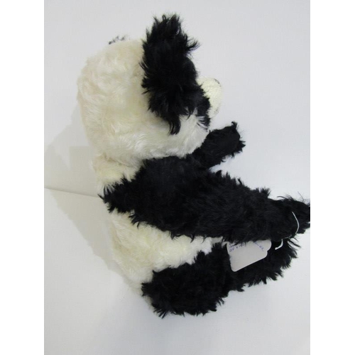 501 - STEIFF BEAR, Panda Bear with growler, mohair, no 661013, 39cm height, with box and COA