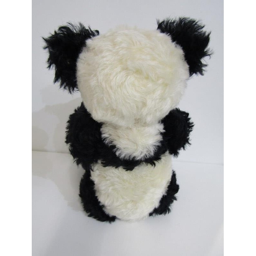 501 - STEIFF BEAR, Panda Bear with growler, mohair, no 661013, 39cm height, with box and COA