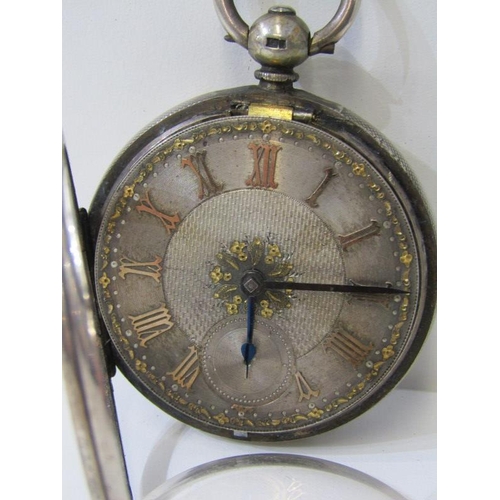 277 - PAIR CASED SILVER POCKET WATCH, with fusee movement, signed H Cross, engraved Brigg no 5985, with si... 