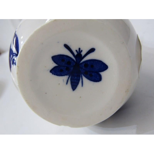 109 - TEAWARE, set of 6 blue flower design cups, saucers, tea plates, milk jug and serving plate