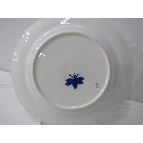 109 - TEAWARE, set of 6 blue flower design cups, saucers, tea plates, milk jug and serving plate