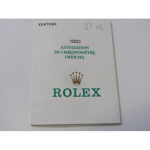 142 - ROLEX WRIST WATCH, Royal Oyster Perpetual date, stainless steel bracelet wrist watch, model no 16,20... 