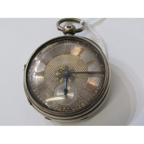 277 - PAIR CASED SILVER POCKET WATCH, with fusee movement, signed H Cross, engraved Brigg no 5985, with si... 