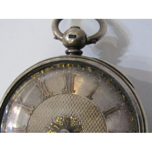 277 - PAIR CASED SILVER POCKET WATCH, with fusee movement, signed H Cross, engraved Brigg no 5985, with si... 