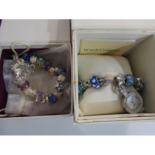 307 - COSTUME JEWELLERY, tray of boxed costume jewellery, many pieces by Inspirations, including Pandora s... 