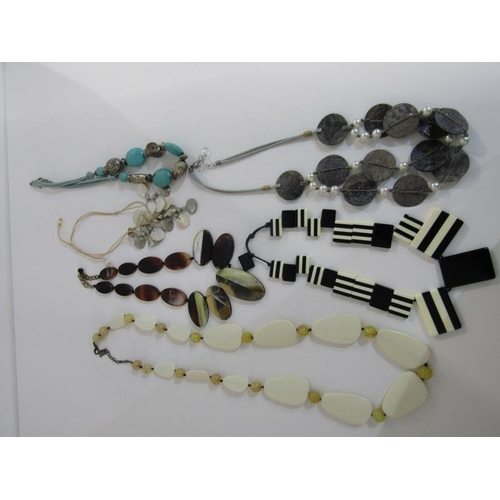 308 - COSTUME JEWELLERY, collection of costume jewellery necklaces, many of retro design, some stoneset