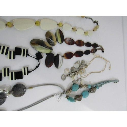 308 - COSTUME JEWELLERY, collection of costume jewellery necklaces, many of retro design, some stoneset