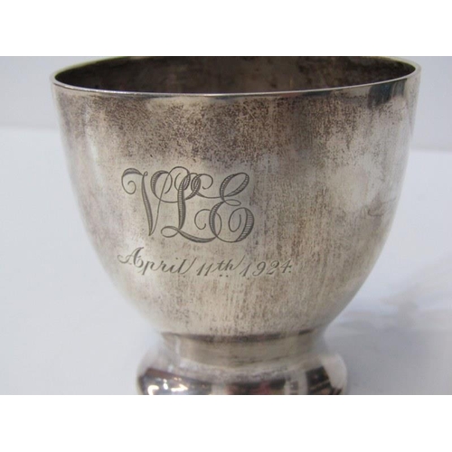 365 - ART DECO, silver Christening mug, London 1923, 172grms