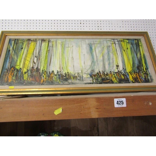 425 - BEN MAILE, signed painting on board, 