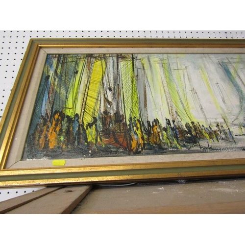 425 - BEN MAILE, signed painting on board, 