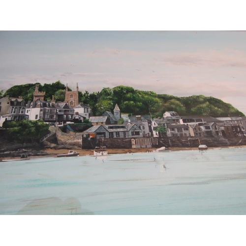 428 - FOWEY, signed painting on canvas 