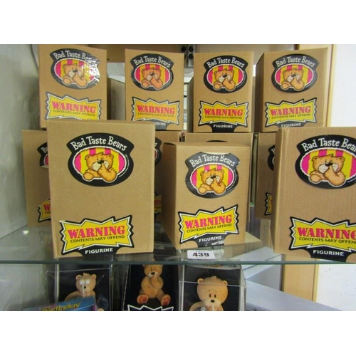 439 - BAD TASTE BEARS, 3 shelves of approx. 25 original boxed figures