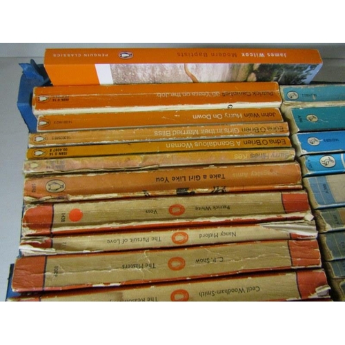 455 - SEIKO, chrome surround ships clock, case set of fish eaters & box of early penguin books