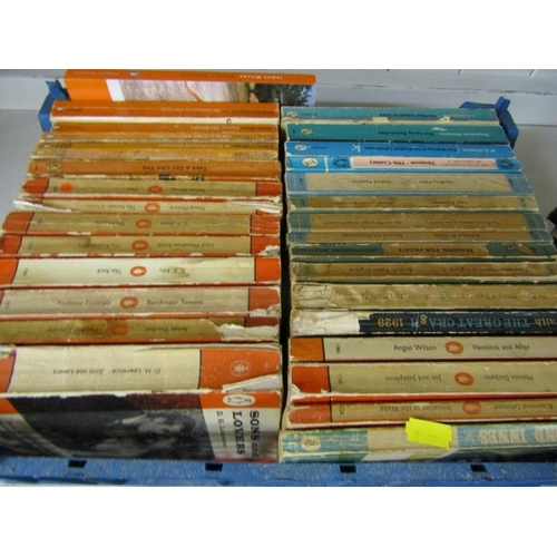 455 - SEIKO, chrome surround ships clock, case set of fish eaters & box of early penguin books