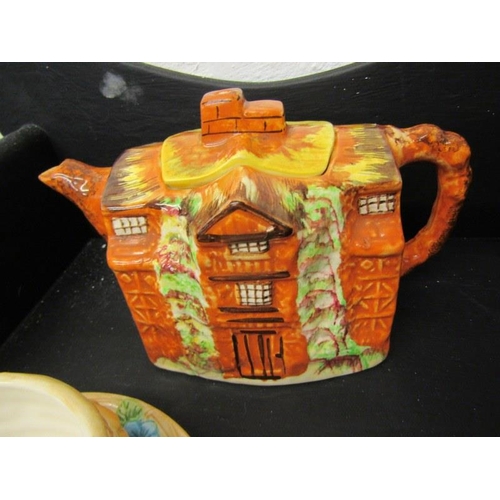 459 - WINNIE THE POOH, collection of border fine art tableware also cottage design teapots