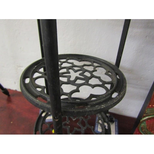 461 - METALWARE, 4 tier saucepan stand