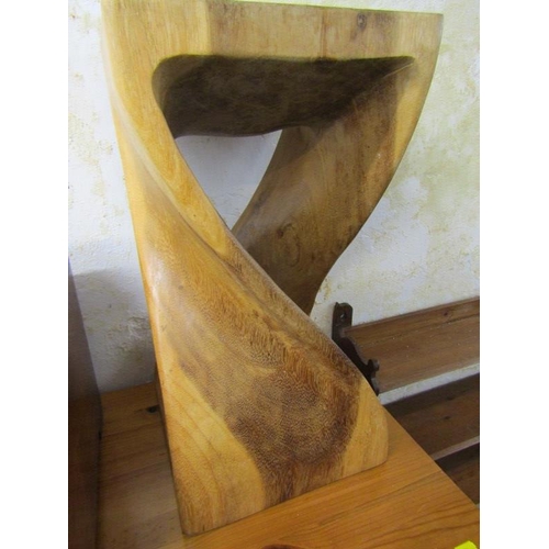 472 - CARVED SCULPTURAL PLANT STAND/STOOL