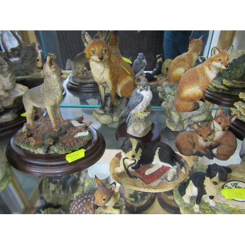 494 - WITHDRAWN - BORDER OF FINE ARTS, shelf of assorted animal groups