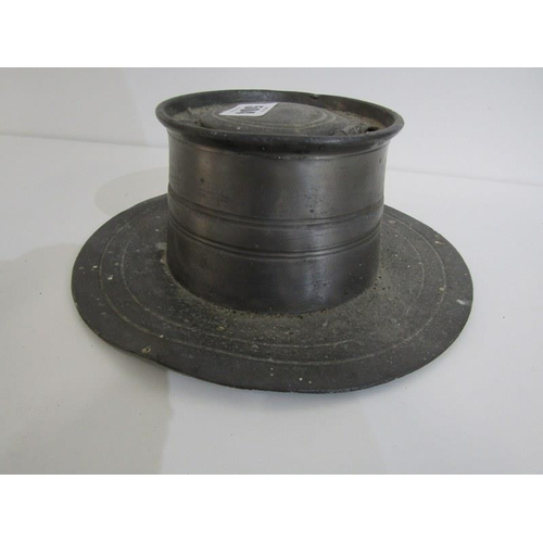 504 - ANTIQUE PEWTER LARGE INK WELL