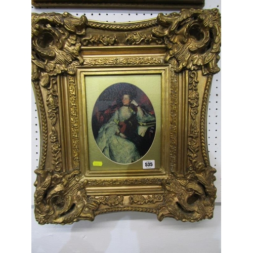 535 - ORNATE GILT FRAMED PORTRAIT