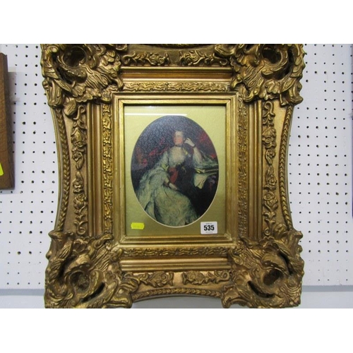 535 - ORNATE GILT FRAMED PORTRAIT