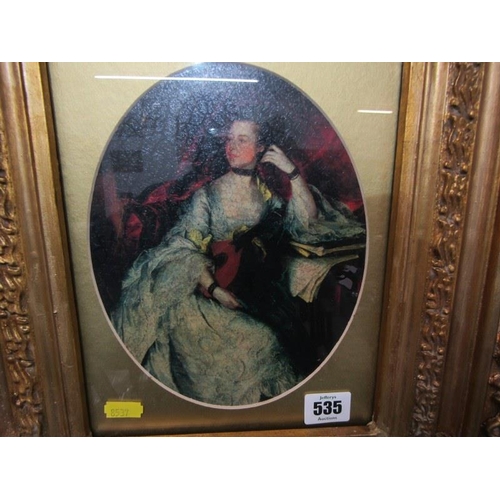 535 - ORNATE GILT FRAMED PORTRAIT