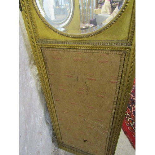 576 - GLAZED TRIPLE SECTION FOLDING SCREEN