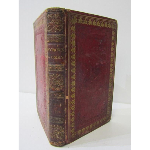 66 - BYRON'S WORKS, 7 early 19th Century leather bound volumes, together with Cousin Minnie's Tales of Yo... 