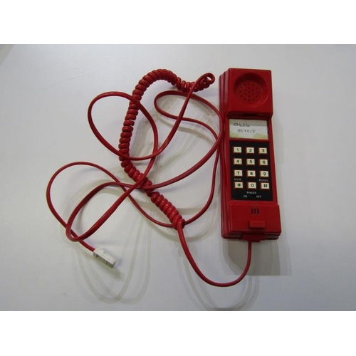 84 - RETRO PHONE, retro cream dial telephone and a red style hand set