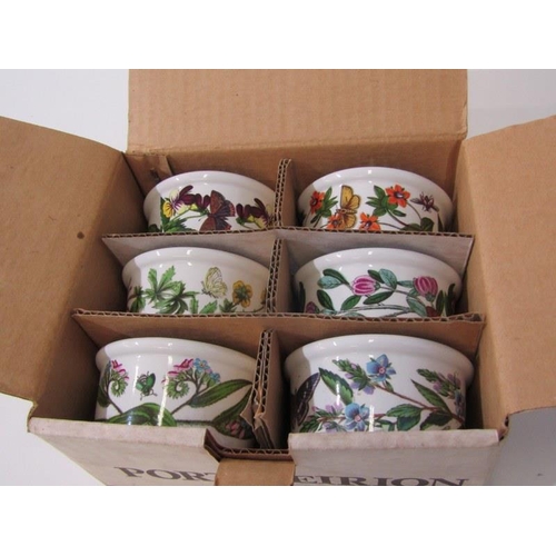 87 - CERAMICS, set of 6 Portmeirion ramekins, pair of oriental vase and 2 lustre glazed vases