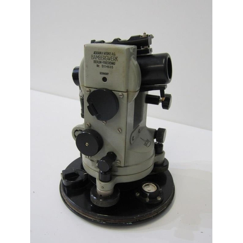 90 - OPTICAL THEODOLITE, Askamia Bambergeek portable theodolite in fitted case, together with 2 other sim... 