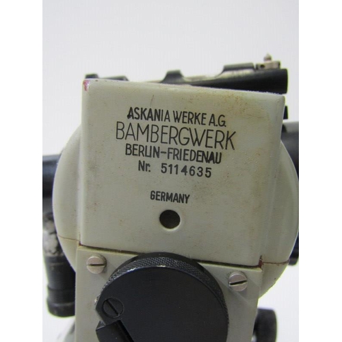 90 - OPTICAL THEODOLITE, Askamia Bambergeek portable theodolite in fitted case, together with 2 other sim... 