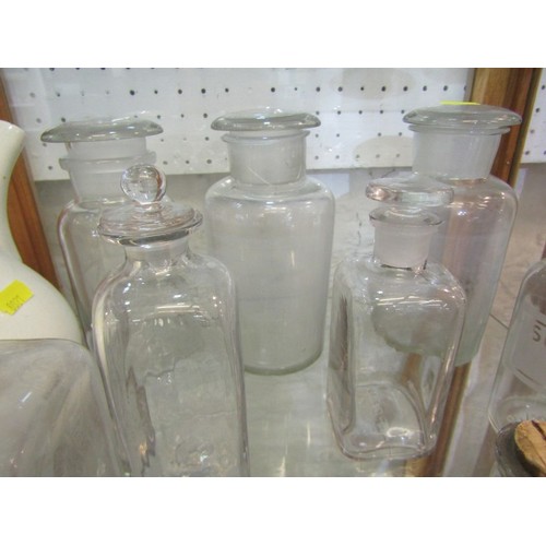 401 - VINTAGE CHEMIST BOTTLES, a collection of vintage Chemist bottles,  including two early examples, tog... 