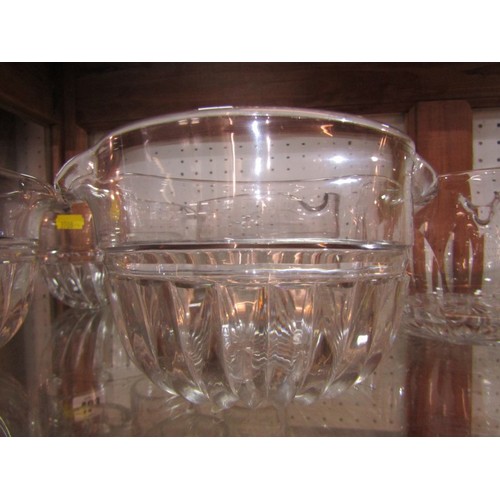 399 - ANTIQUE GLASS, set of 5 antique wine glass coolers