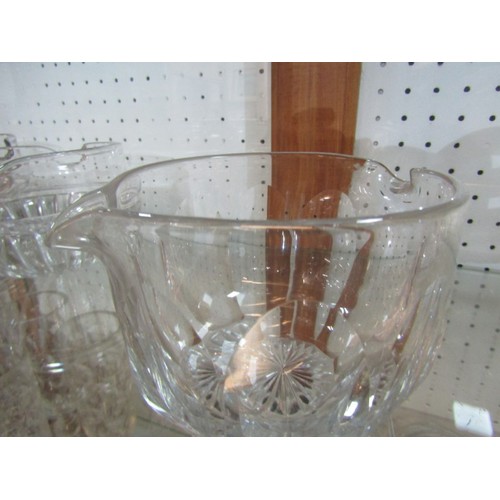 399 - ANTIQUE GLASS, set of 5 antique wine glass coolers