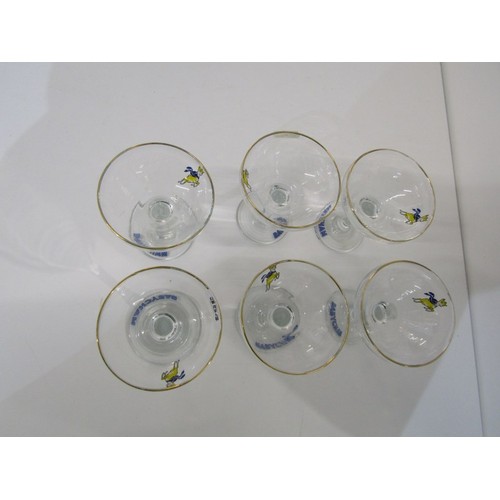 354 - BABYCHAM, set of 6 Babycham glasses