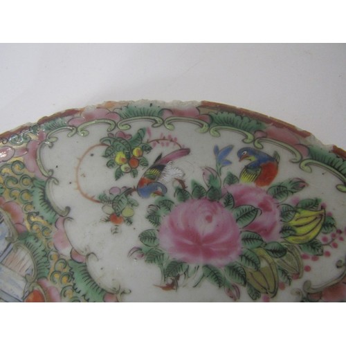 548 - ORIENTAL CERAMICS, selection of Canton famille rose patterned plates and pots