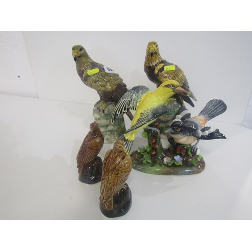 547 - ROYAL DOULTON, 2 Royal Doulton Golden Eagles figures from the bird of prey collection, Crown Staffor... 