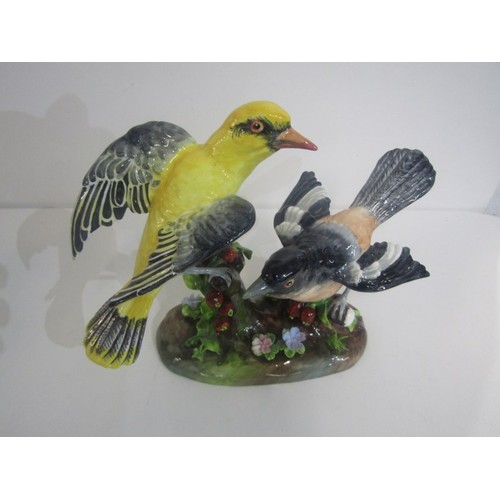 547 - ROYAL DOULTON, 2 Royal Doulton Golden Eagles figures from the bird of prey collection, Crown Staffor... 